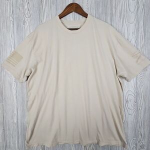 Grunt Style T-Shirt Men's 3XL Tan Solid‎ Short Sleeve Crewneck Casual Military